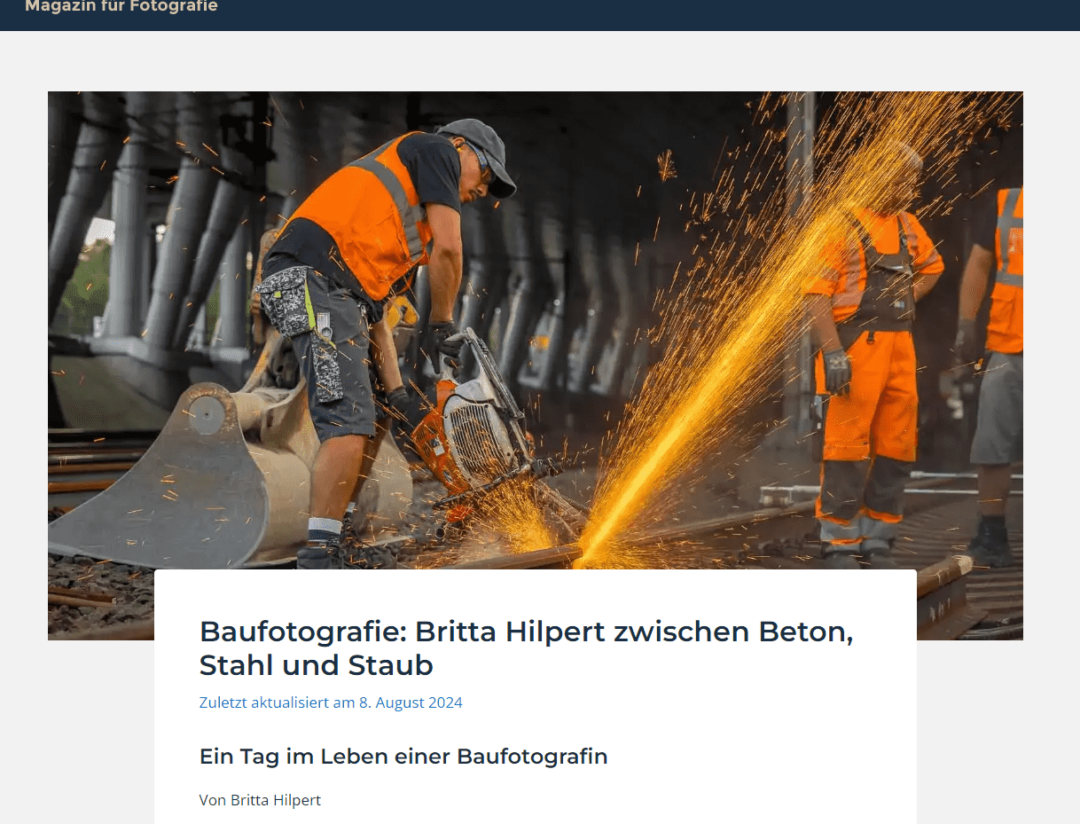 Presseartikel Baufotografie Presseartikel zum Thema Baufotografie, erschienen im Magazin Fotografr